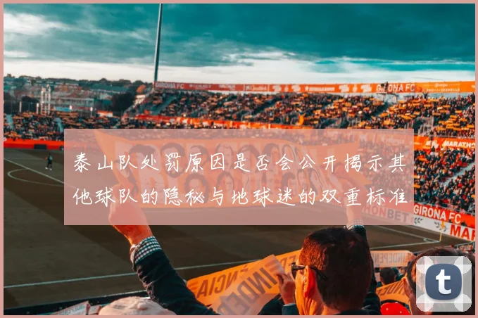 泰山队处罚原因是否会公开揭示其他球队的隐秘与地球迷的双重标准